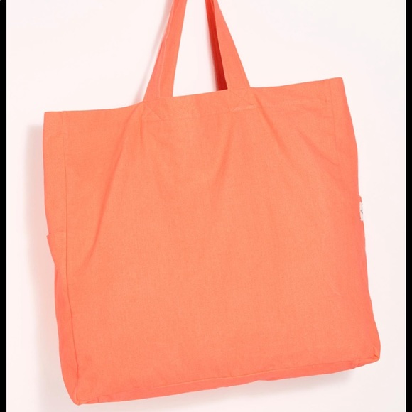 Free people selvedge tote neon orange new 🌟🌟 - Picture 1 of 3
